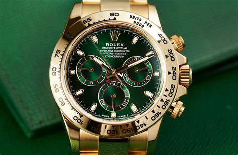 gold daytona rolex green face|rolex daytona green 116508.